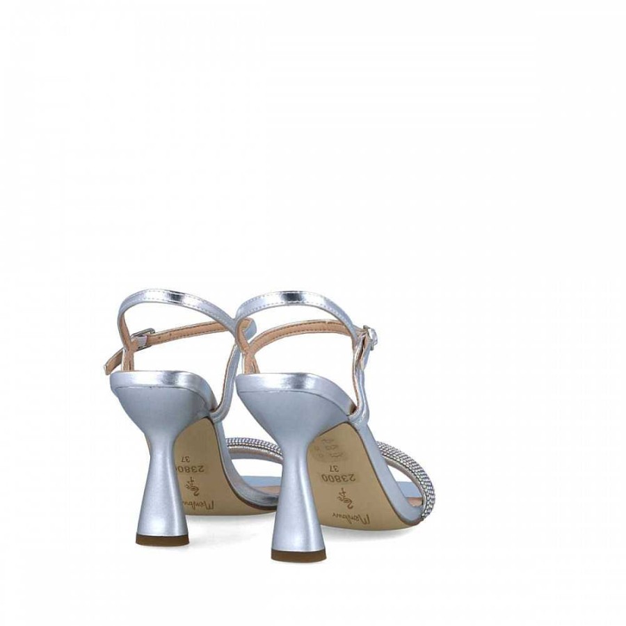 Women Calzaro Heeled shoes | Sandal 23800 Lyra Silver