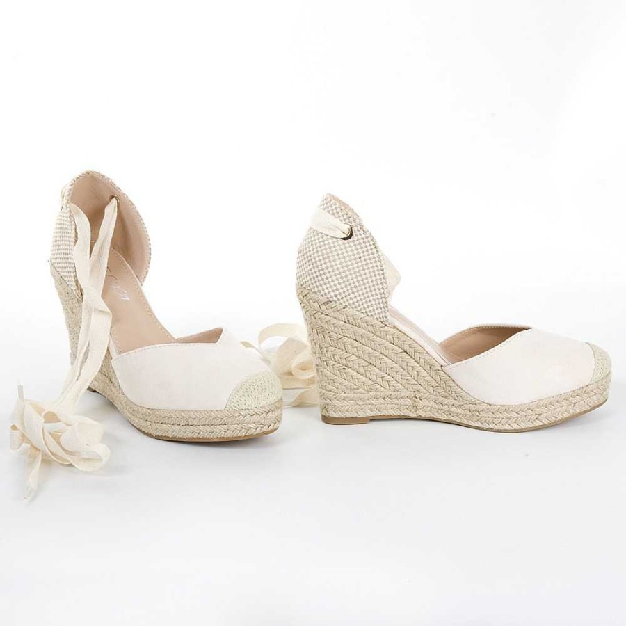 Women Calzaro Espadrilles | Alpargata Cuna Yute 135 Beige