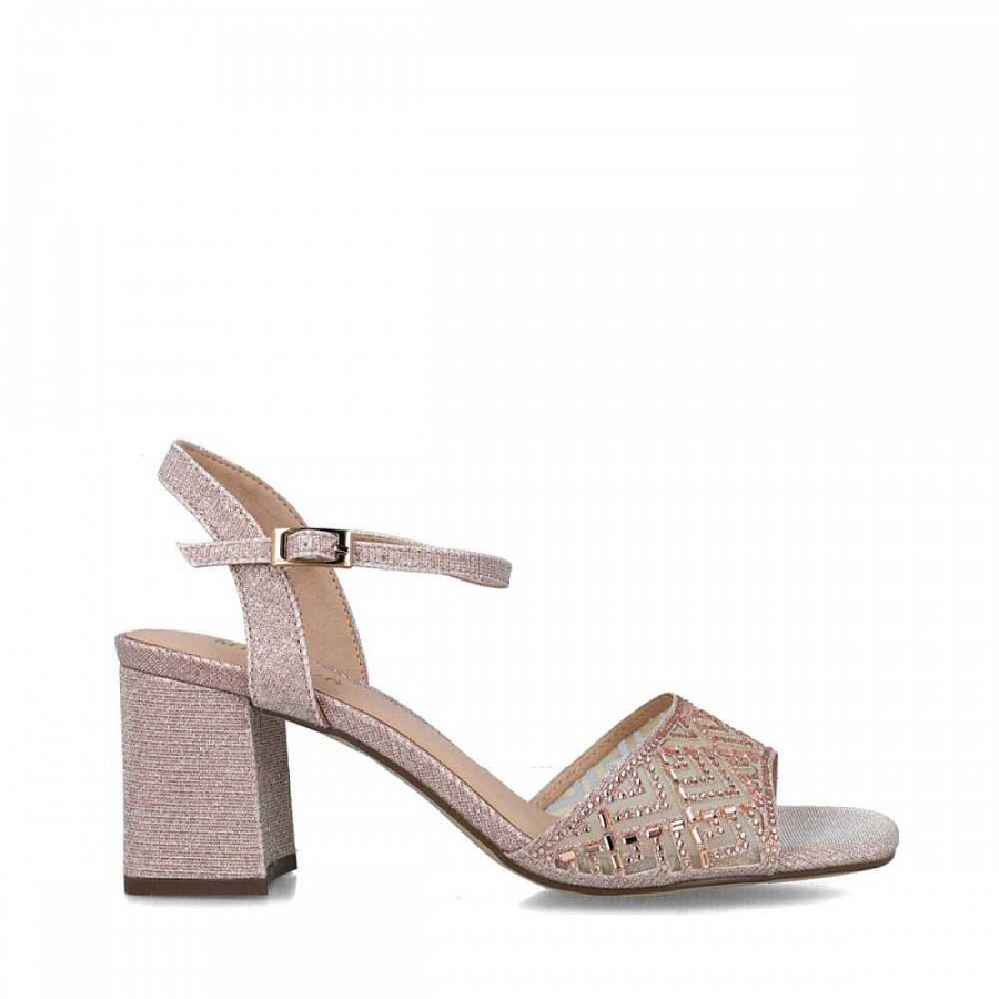 Women Calzaro Heeled shoes | Sandal 23687 Cassiopeia Makeup Pink Nude