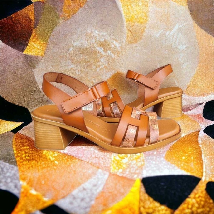 Women Calzaro Sandals | Medium Heel Sandal 3747 Leather