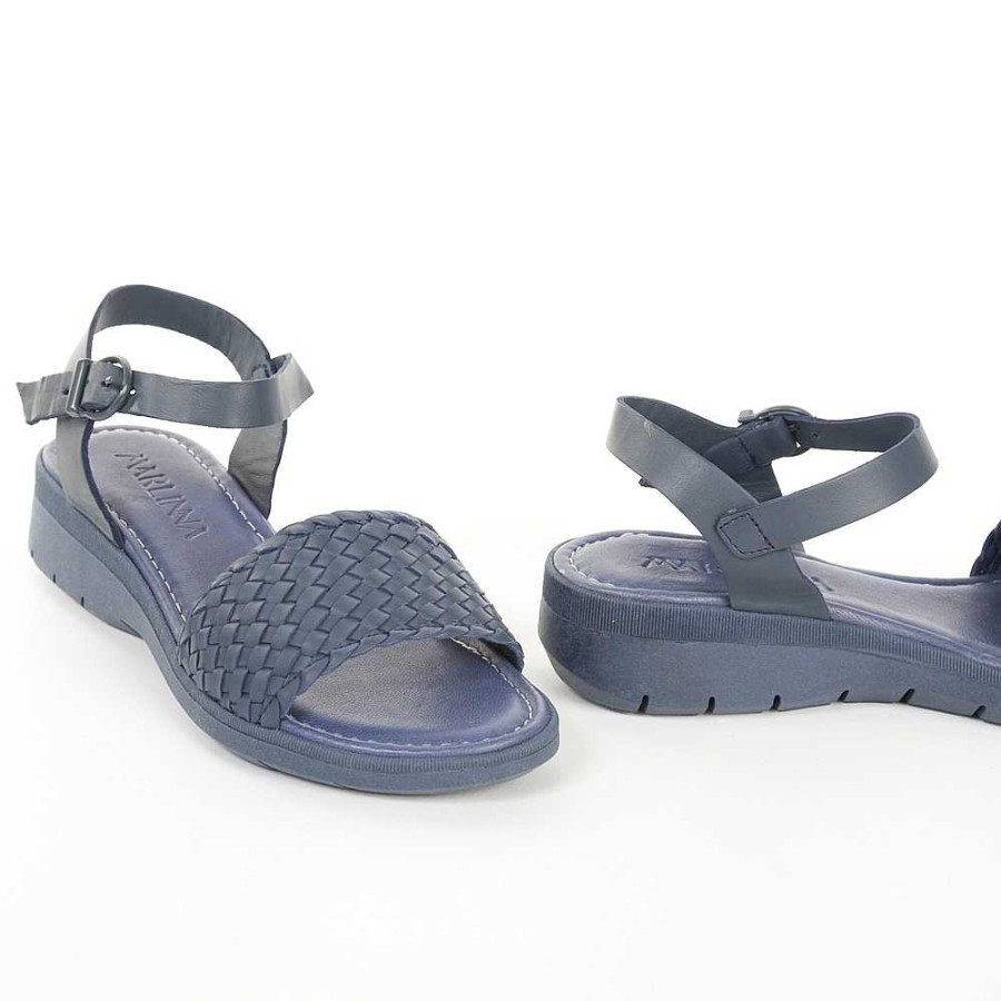 Women Calzaro Sandals | Sandal 25703 Blue Braided