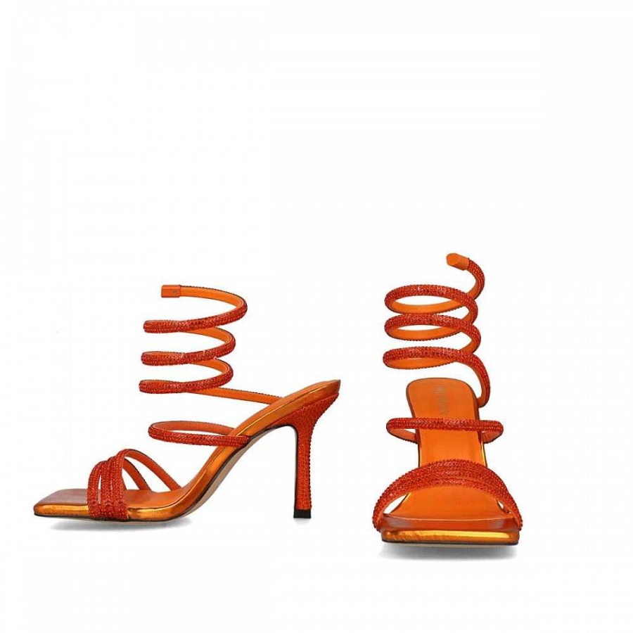 Women Calzaro Heeled shoes | Sandal 23783 Leo Minor Orange