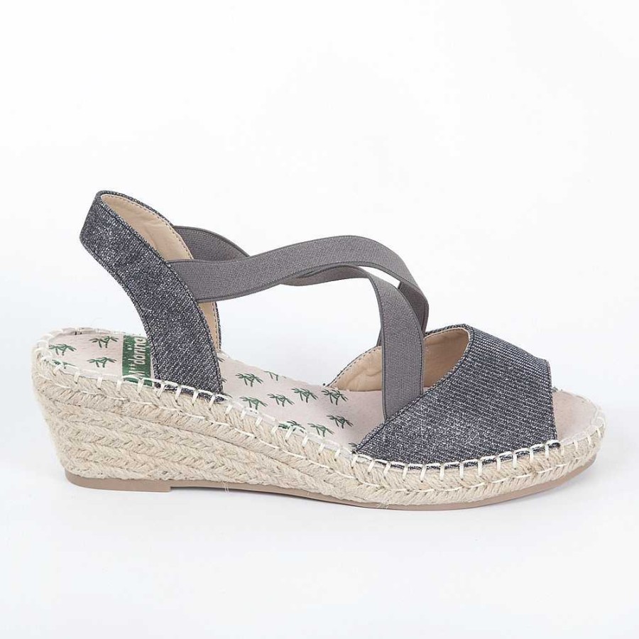 Women Calzaro Espadrilles | Jute Crib Sandal 350 Lead