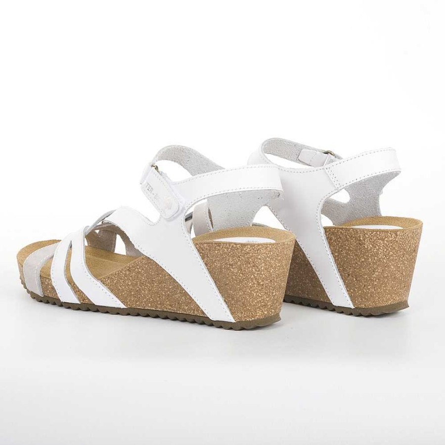 Women Calzaro Bios Sandals | Sandal 5635 Gray and White.