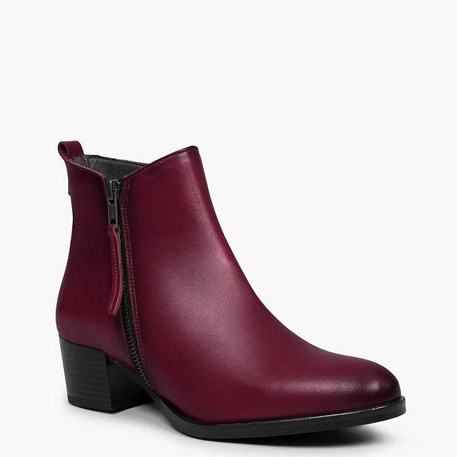 Women Calzaro Low boots and ankle boots | Zipper Ankle Boot 22678 Bordeaux