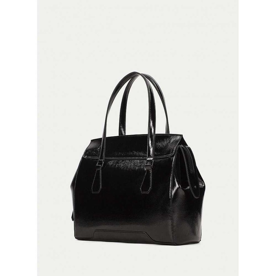 Women Calzaro Bags | Bag 232928 Black Tote