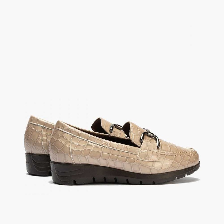 Women Calzaro Moccasins|Comfort | Women's Moccasin Shoe 2700 Coco Stone