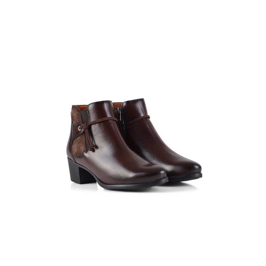 Women Calzaro Comfort|Casual|Women's Boots and Ankle Boots | Neus 22 Testa Brown Ankle Boot