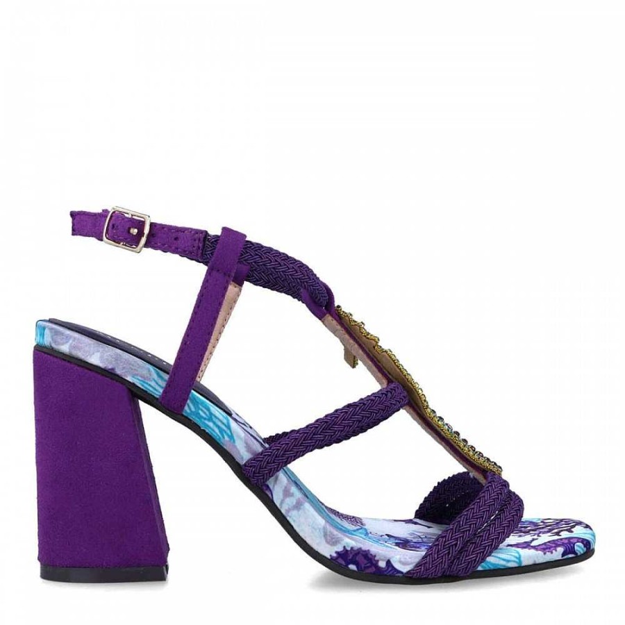 Women Calzaro Heeled shoes | Sandal Shoe 22861 Efeso Violet