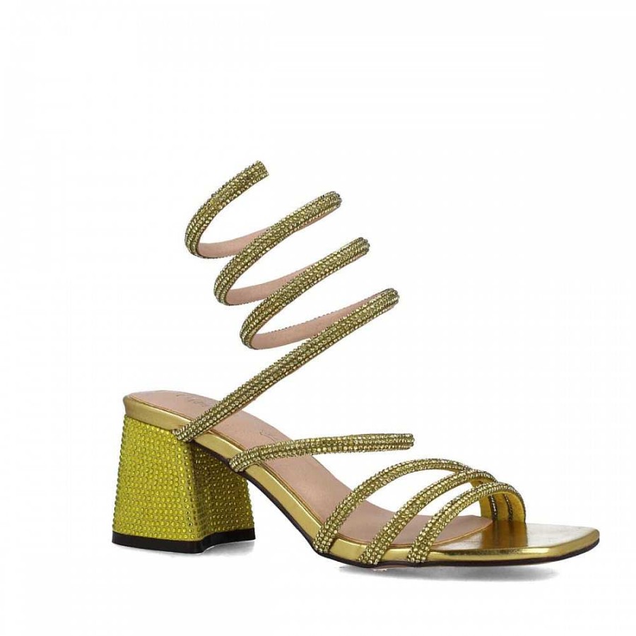 Women Calzaro Heeled shoes | Sandal 23786 Minor Yellow