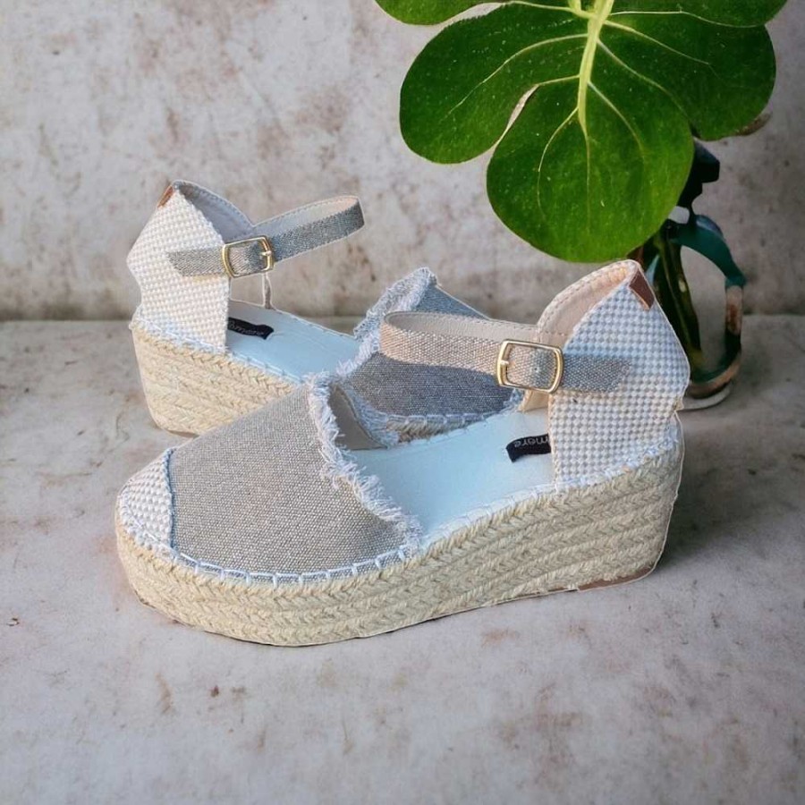 Women Calzaro Espadrilles | Half Jute Cradle Espadrille 9897 Taupe