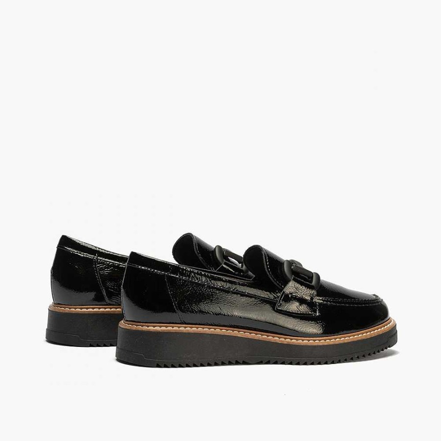 Women Calzaro Mocasines|Comfort|Casual | Women's Low Cradle Manoletina Moccasin 5392 Black