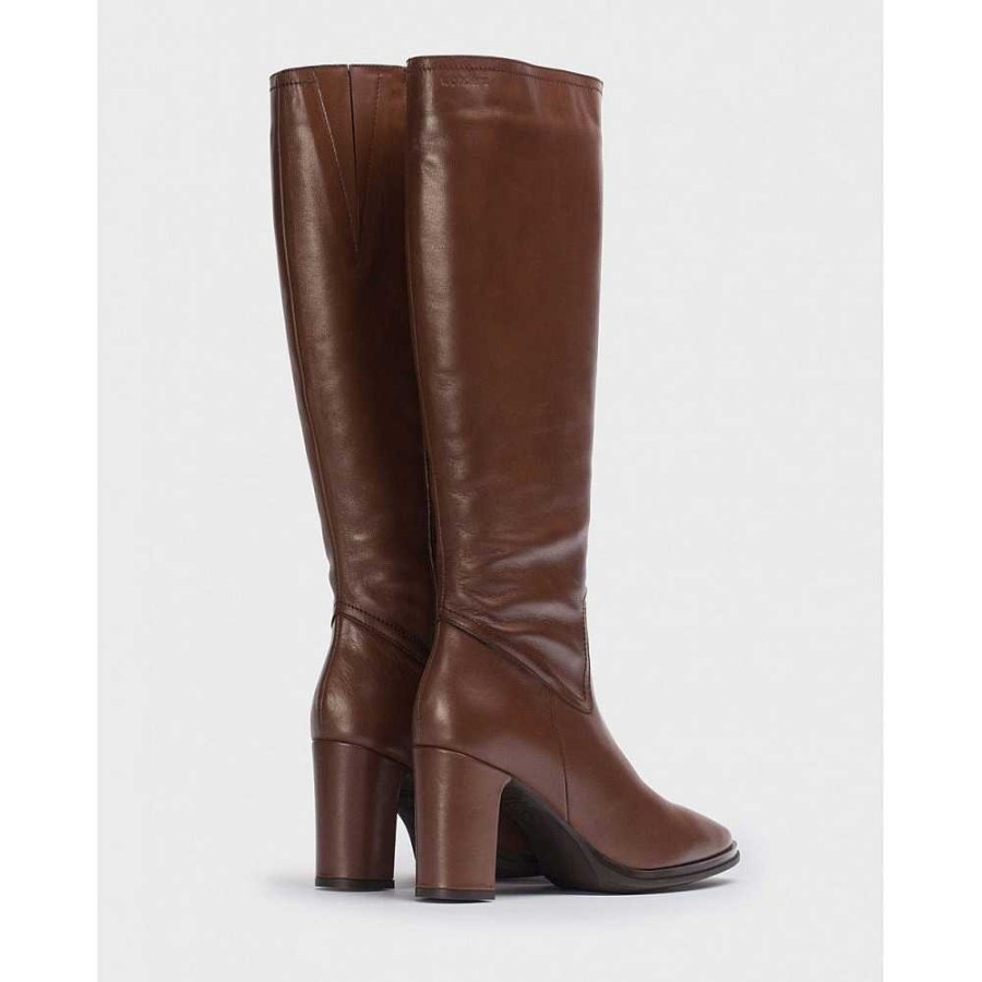 Women Calzaro High boots | Boot 5106 Clear Brown