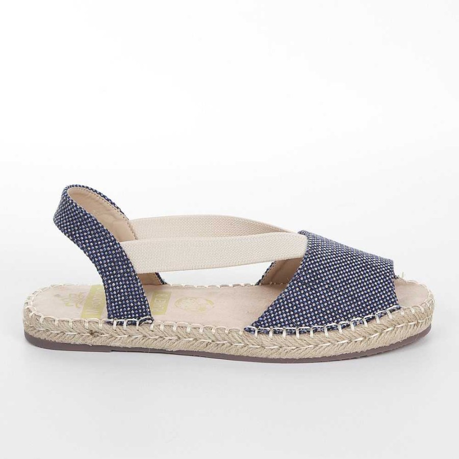 Women Calzaro Espadrilles | Cunina Jute Espadrille 682 Blue