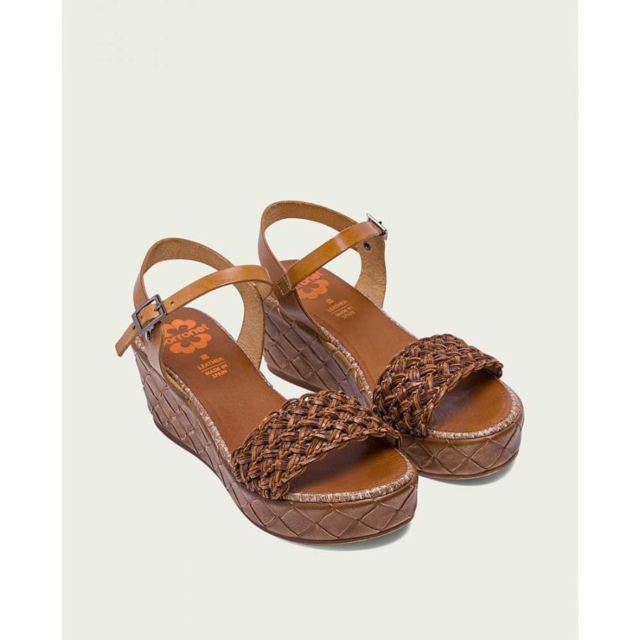 Women Calzaro Sandals | Hazelnut Leather Crib Sandal 2834 Salma.