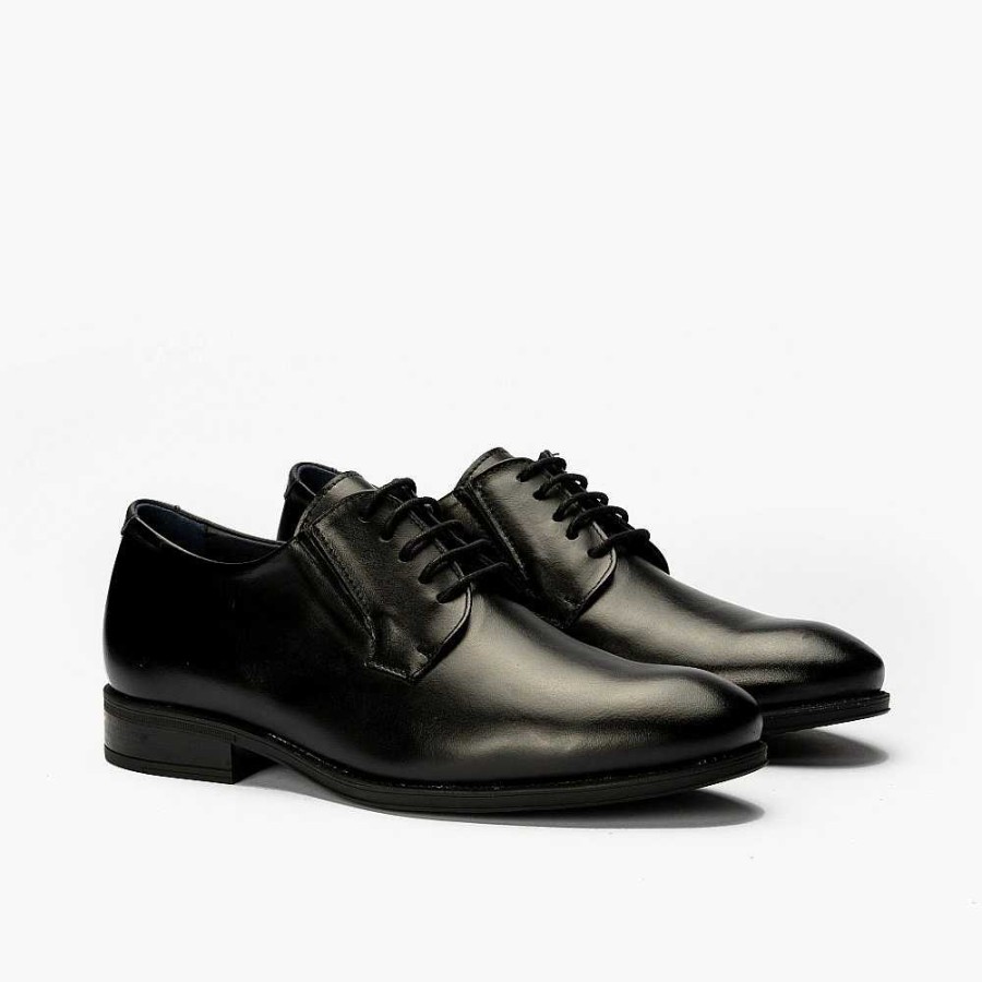 Men Calzaro Lace-up shoes | Blucher Men's Shoe With Laces 112 Black