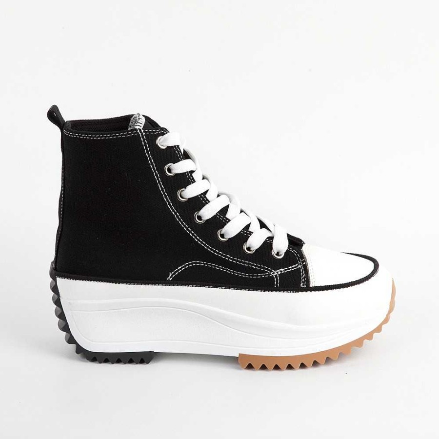 Women Calzaro Sneakers | Sporty Boot 878 Black