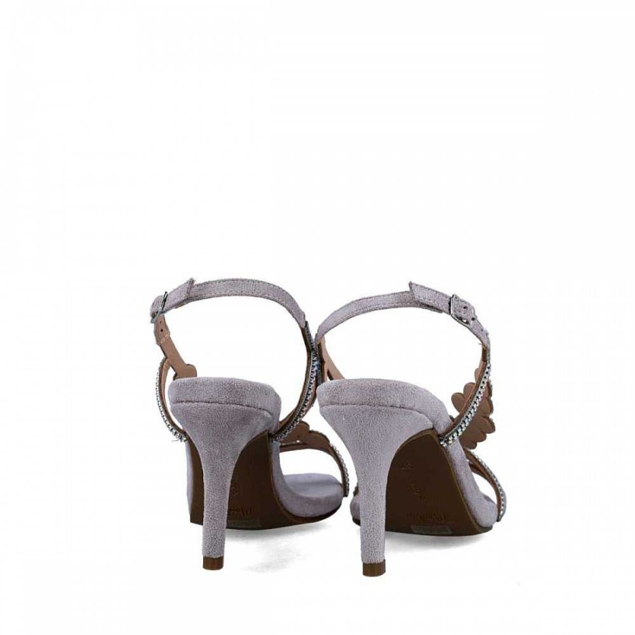 Women Calzaro Heeled shoes | Sandal Shoe 23011 Silver