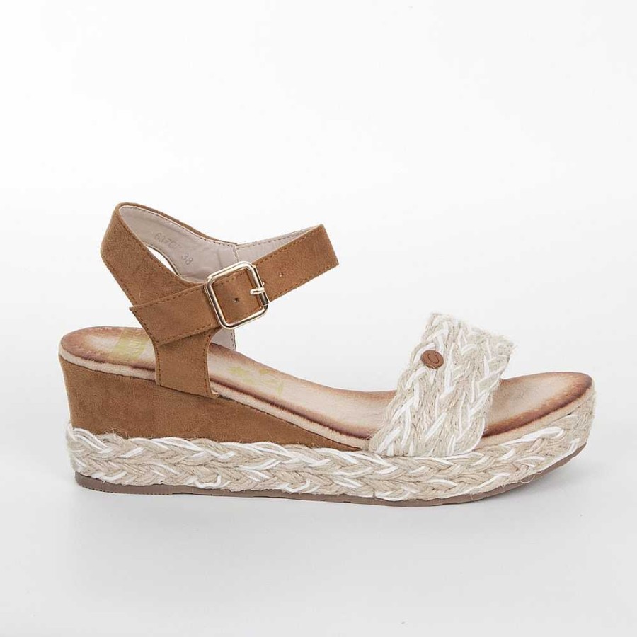 Women Calzaro Sandals|Espadrilles | Esparto Cradle Sandal 637 Natural White