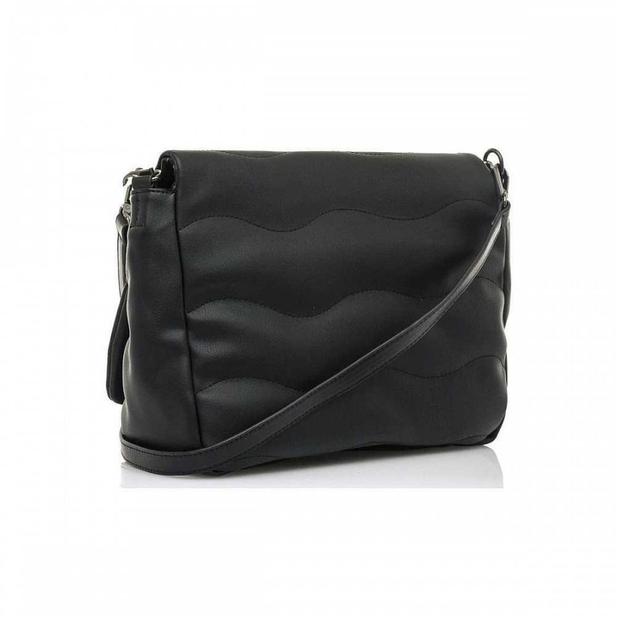 Women Calzaro Bags | Aime Black Shoulder Bag.