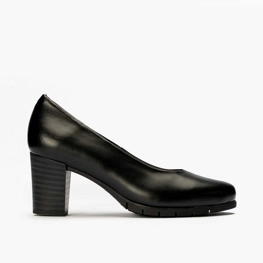 Women Calzaro Heeled shoes|Comfort | Pump Shoe 100 High Heel Tapas Black.