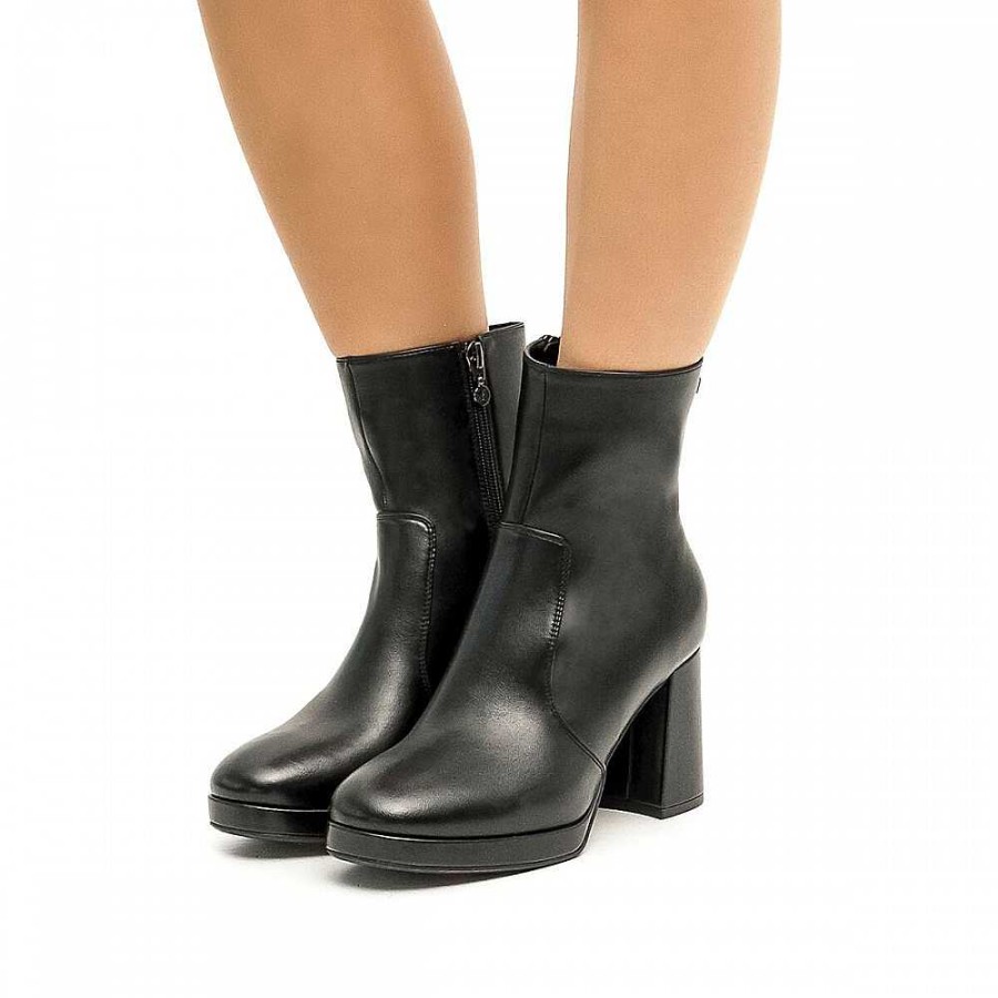 Women Calzaro Women's Boots and Ankle Boots|Low Boots and Ankle Boots | Heeled Ankle Boots Friuli 63373 Black