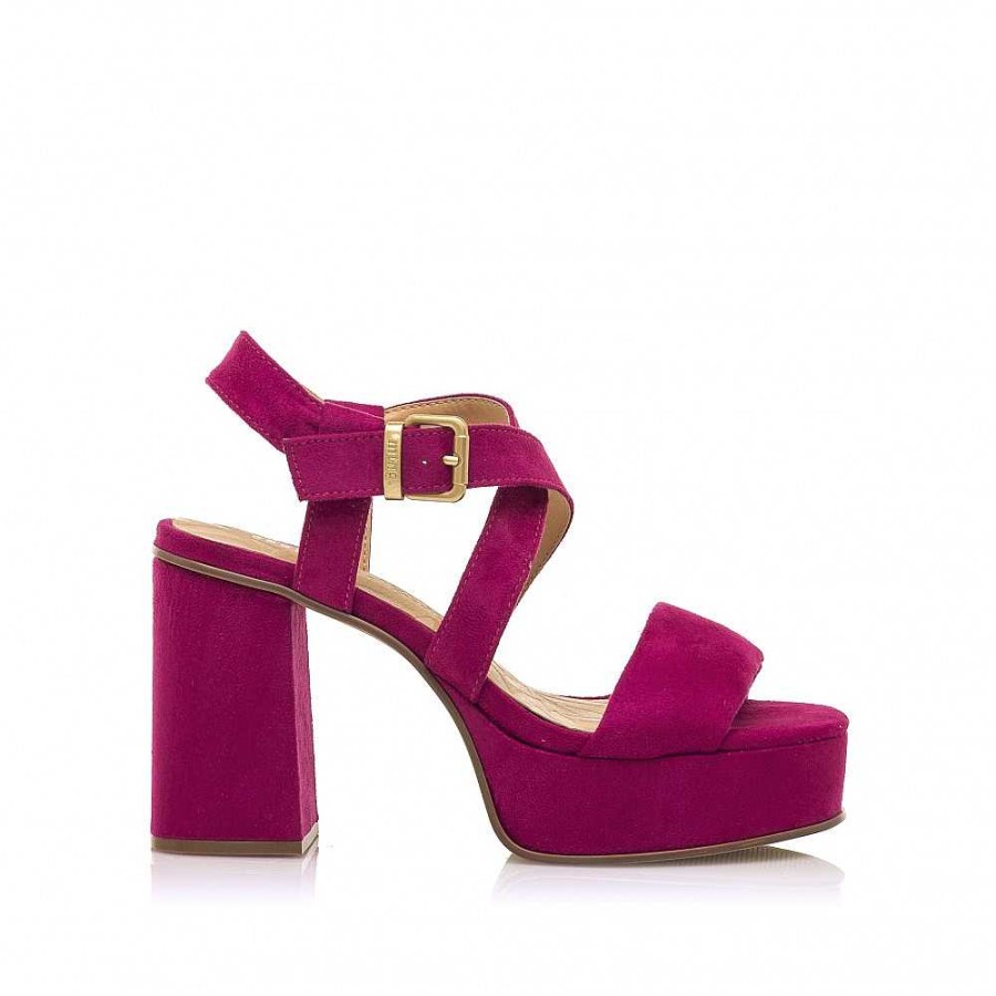 Women Calzaro Heeled shoes | Sandal Shoes 53390 Sindy Fuxia