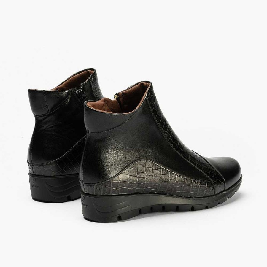 Women Calzaro Low boots and ankle boots | Combined Nappa Ankle Boot 2501 Black