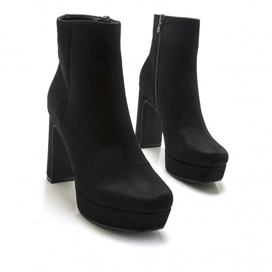 Women Calzaro Women's Boots and Ankle Boots|Low Boots and Ankle Boots | Heeled Ankle Boots Roseta 68390 Black