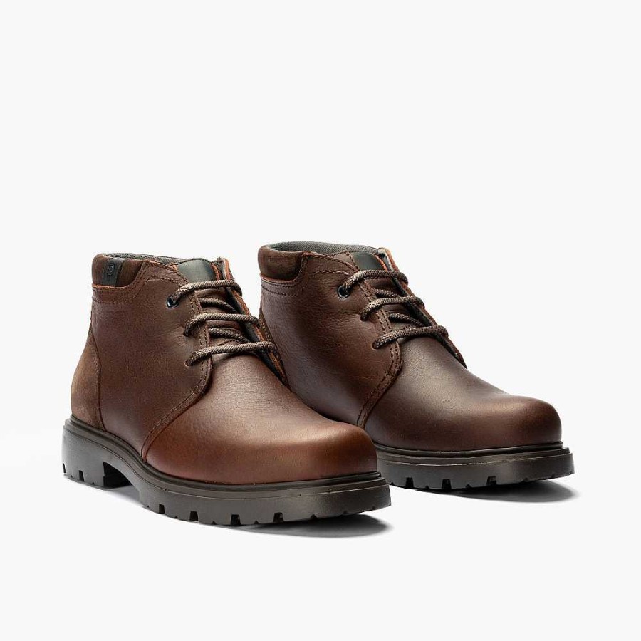 Men Calzaro Boots | Safari Men's Ankle Boot 4763 Brown