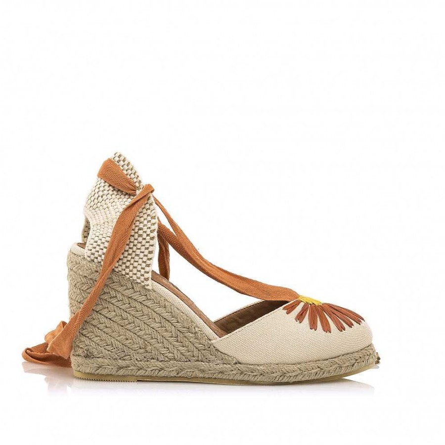 Women Calzaro Espadrilles | Alpargata Cuna Yute Louisa 52799 Beige