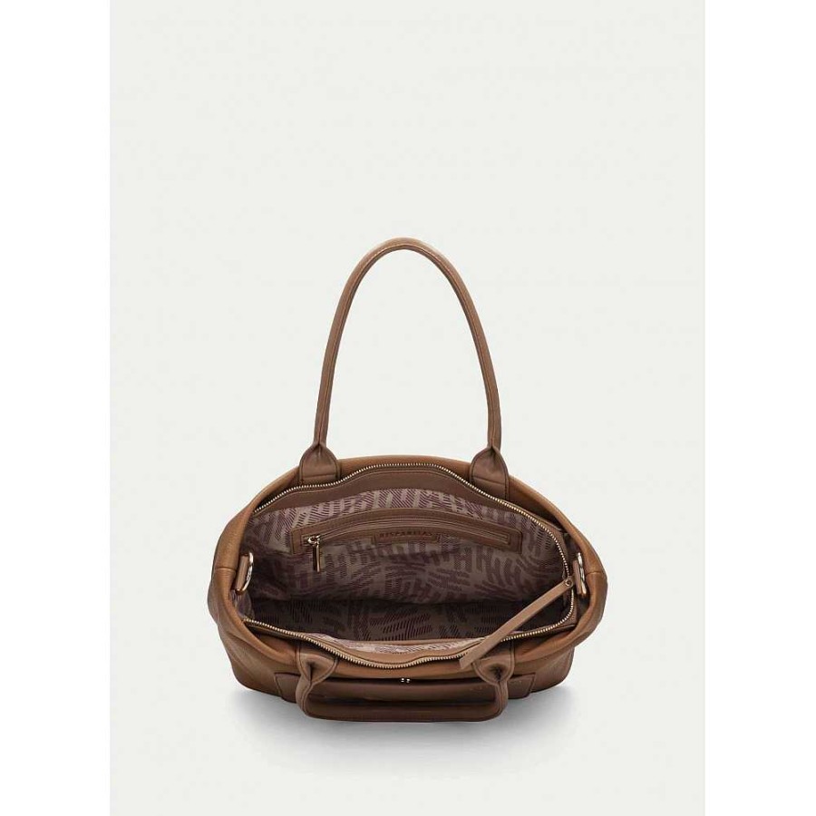 Women Calzaro Bags | Tote Bag 232932 Gobi Camel