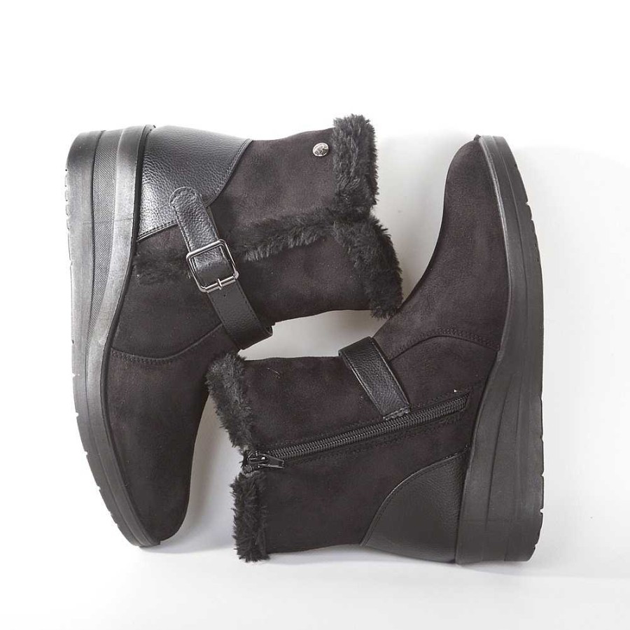 Women Calzaro Fur boots | Hair Boot 22410 Black.