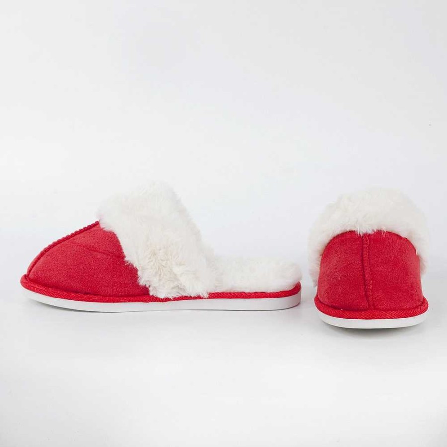 Woman Calzaro Slippers | Fur House Slipper 912 Red