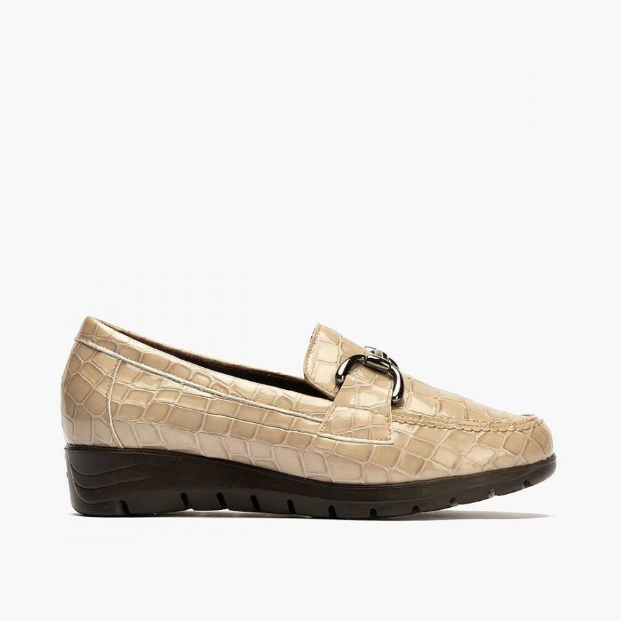 Women Calzaro Moccasins|Comfort | Women's Moccasin Shoe 2700 Coco Stone