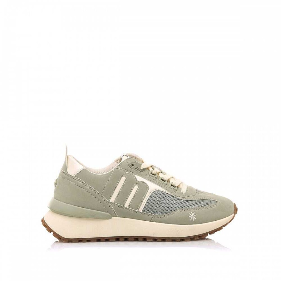 Women Calzaro Sneakers | Qamar 60274 Green Sports Shoes