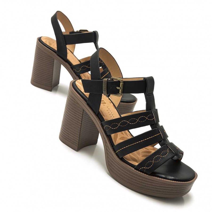 Women Calzaro Sandals | Sandal Tacon Sport New 67 53384 Black.