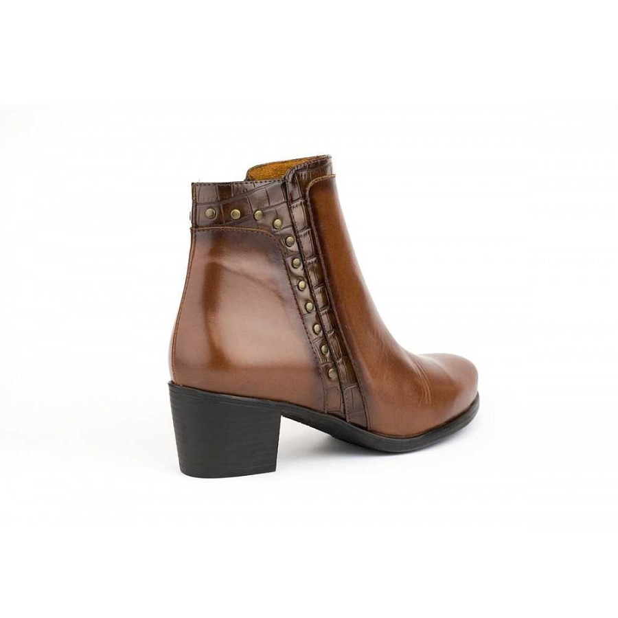 Women Calzaro Comfort|Women's Boots and Ankle Boots | Neus 15 Siena Brown Ankle Boot