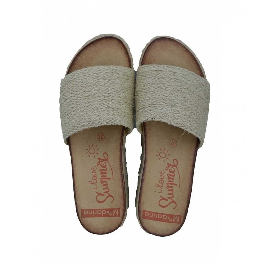 Women Calzaro Clogs|Sandals|Espadrilles | Sandalia Cuna Yute 382 Beige