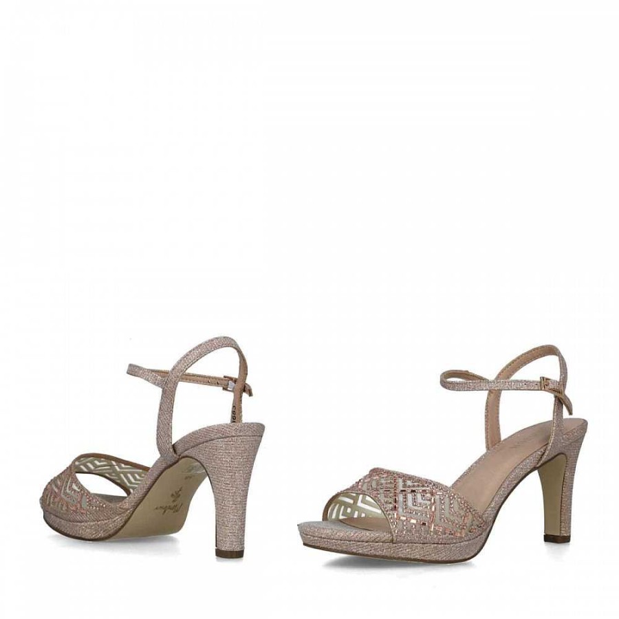 Women Calzaro Heeled shoes | Sandal 23683 Cassiopeia Makeup Pink Nude