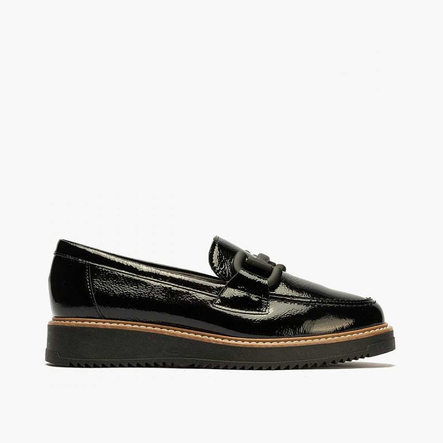 Women Calzaro Mocasines|Comfort|Casual | Women's Low Cradle Manoletina Moccasin 5392 Black