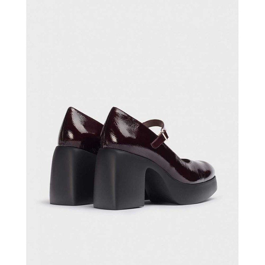 Women Calzaro Heeled shoes|Casual | Merceditas Lala 4940 Bordeaux