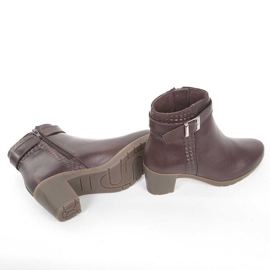 Women Calzaro Women's Boots and Ankle Boots|Low Boots and Ankle Boots | Heeled Ankle Boots 3495 Brown