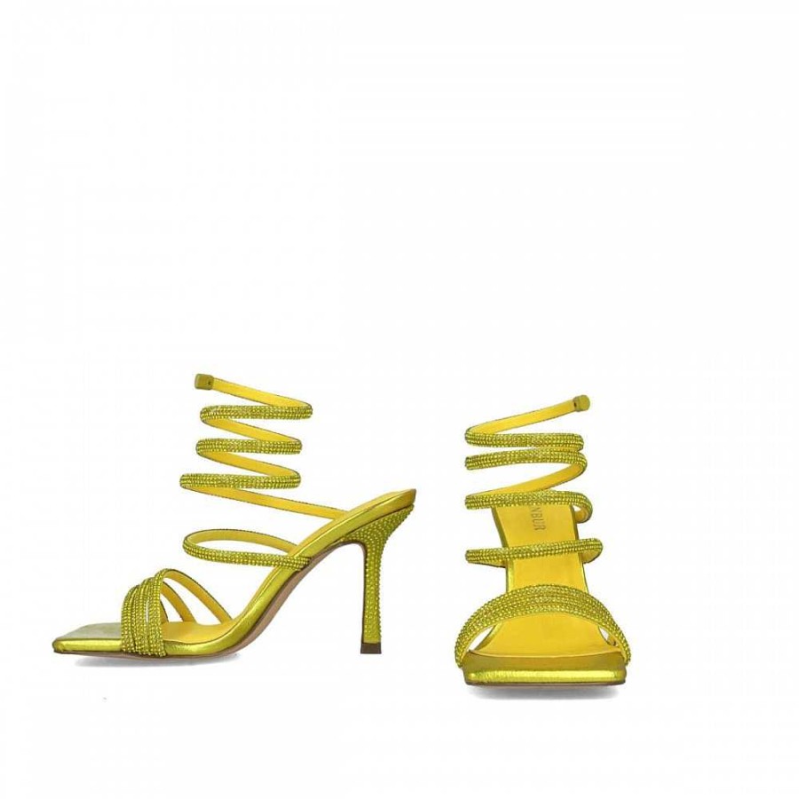 Women Calzaro Heeled shoes | Sandal 23783 Leo Minor Yellow