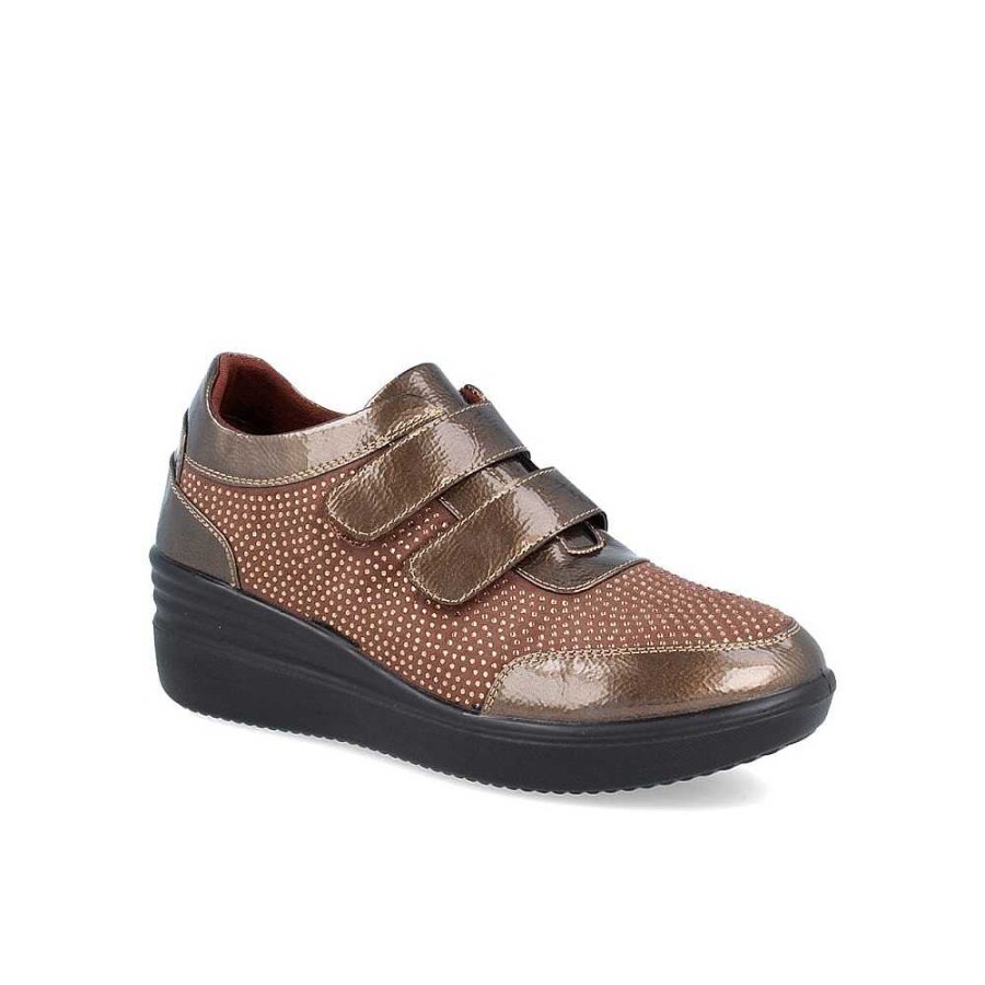 Women Calzaro Lace-up shoes | Comfort Shoe 18847 Taupe