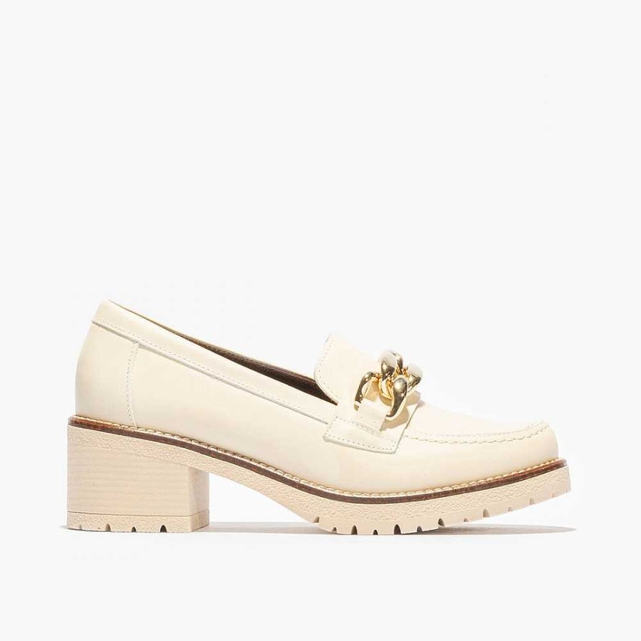 Women Calzaro Loafers|Casual | Heeled Moccasin Shoe 2720 Ice Cream