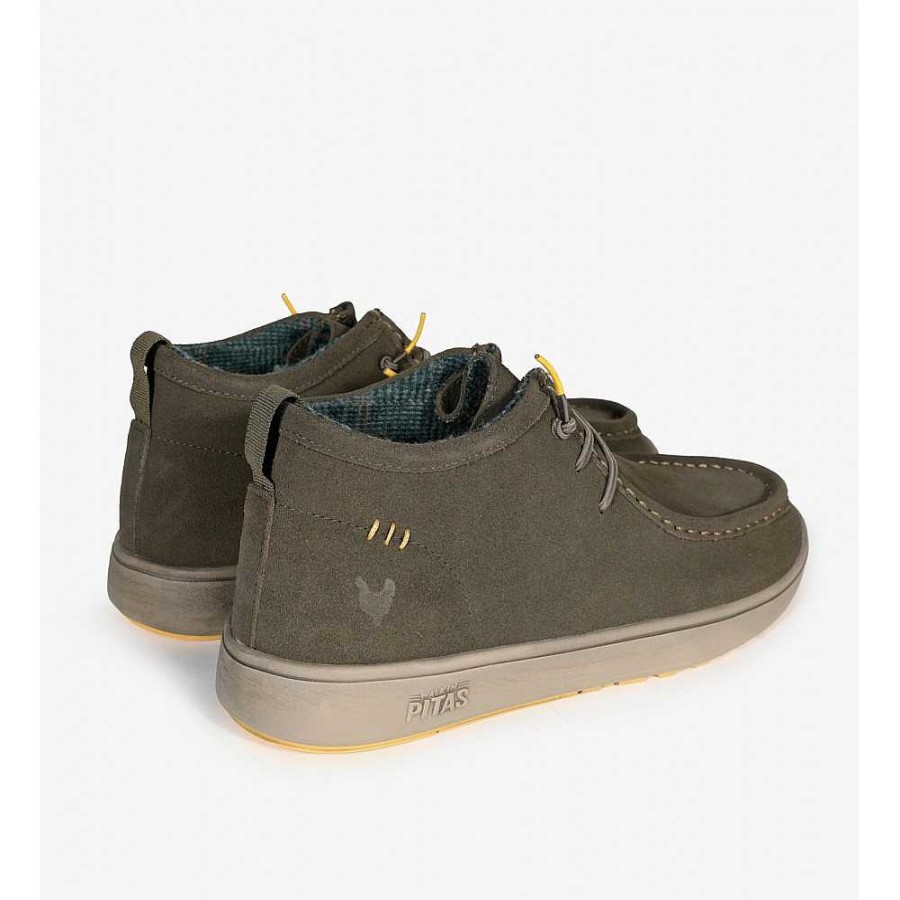 Men Calzaro Lace-up shoes|Casual sneakers|Boots | Khaki Tug Boot