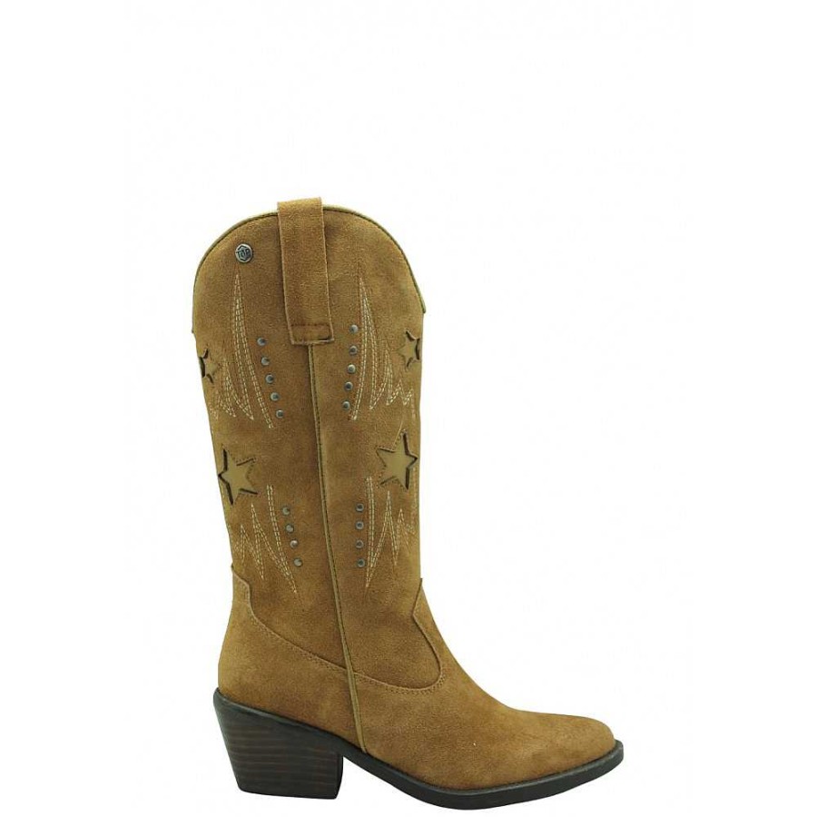 Women Calzaro Casual|Cowboy Boots|Low Boots and Ankle Boots | Country Boot 23876 Split Leather Combined Skin