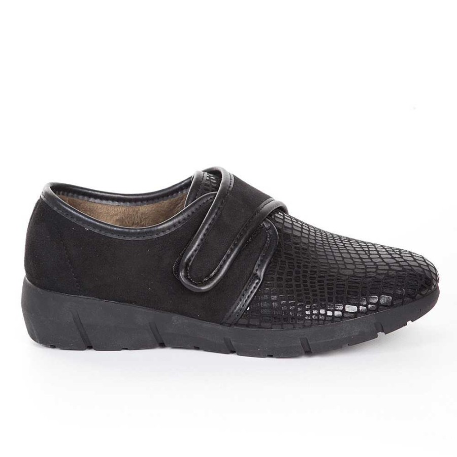 Woman Calzaro Comfort | Women's Lycra Sneakers 286 Black