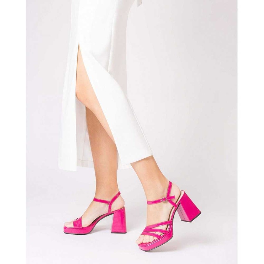 Women Calzaro Heeled shoes | Zapato Sandalia Love 5303 Buganvilla Fuxia